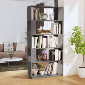 Estantería/divisor de espacios madera pino gris 80x25x163,5 cm de , Librerías y estanterías - Ref: Foro24-814066, Precio: 88,...