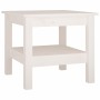 Mesa de centro de madera maciza de pino blanco 45x45x40 cm de , Mesas de centro - Ref: Foro24-814265, Precio: 60,20 €, Descue...