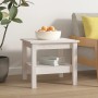 Mesa de centro de madera maciza de pino blanco 45x45x40 cm de , Mesas de centro - Ref: Foro24-814265, Precio: 60,20 €, Descue...