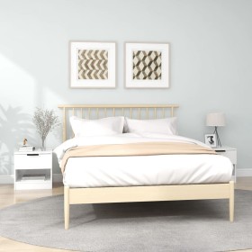 Mesitas de noche 2 uds madera contrachapada color blanco de , Mesitas de noche - Ref: Foro24-811251, Precio: 71,81 €, Descuen...