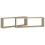 Estantes cubos de pared 2 uds contrachapada roble 80x15x26,5 cm de , Estantes y estanterías - Ref: Foro24-807115, Precio: 34,...