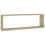 Estantes cubos de pared 2 uds contrachapada roble 80x15x26,5 cm de , Estantes y estanterías - Ref: Foro24-807115, Precio: 34,...
