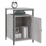 Mesita de noche madera contrachapada gris Sonoma 40x42x60 cm de , Mesitas de noche - Ref: Foro24-825869, Precio: 42,11 €, Des...