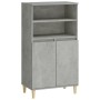 Aparador alto madera contrachapada gris hormigón 60x36x110 cm de , Aparadores - Ref: Foro24-821224, Precio: 81,75 €, Descuent...