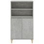 Aparador alto madera contrachapada gris hormigón 60x36x110 cm de , Aparadores - Ref: Foro24-821224, Precio: 81,75 €, Descuent...