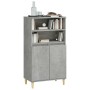 Aparador alto madera contrachapada gris hormigón 60x36x110 cm de , Aparadores - Ref: Foro24-821224, Precio: 81,75 €, Descuent...