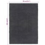 Alfombra rectangular algodón gris antracita 80x160 cm de , Alfombras - Ref: Foro24-345115, Precio: 45,83 €, Descuento: %