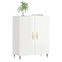 Aparador de madera contrachapada blanco brillante 69,5x34x90 cm de , Aparadores - Ref: Foro24-827702, Precio: 82,50 €, Descue...