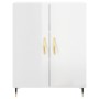Aparador de madera contrachapada blanco brillante 69,5x34x90 cm de , Aparadores - Ref: Foro24-827702, Precio: 82,50 €, Descue...