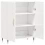 Aparador de madera contrachapada blanco brillante 69,5x34x90 cm de , Aparadores - Ref: Foro24-827702, Precio: 82,50 €, Descue...