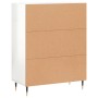 Aparador de madera contrachapada blanco brillante 69,5x34x90 cm de , Aparadores - Ref: Foro24-827702, Precio: 82,50 €, Descue...