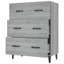 Aparador de madera de ingeniería gris Sonoma 69,5x34x90 cm de , Aparadores - Ref: Foro24-817349, Precio: 93,67 €, Descuento: %