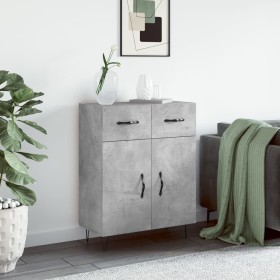 Aparador de madera de ingeniería gris hormigón 69,5x34x90 cm de , Aparadores - Ref: Foro24-827976, Precio: 85,90 €, Descuento: %