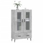 Aparador alto madera de ingeniería gris hormigón 69,5x31x115 cm de , Aparadores - Ref: Foro24-828320, Precio: 72,84 €, Descue...