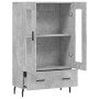 Aparador alto madera de ingeniería gris hormigón 69,5x31x115 cm de , Aparadores - Ref: Foro24-828320, Precio: 72,84 €, Descue...