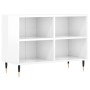 Mueble de TV madera de ingeniería blanco brillo 69,5x30x50 cm de , Muebles TV - Ref: Foro24-826958, Precio: 46,98 €, Descuent...