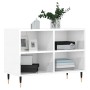 Mueble de TV madera de ingeniería blanco brillo 69,5x30x50 cm de , Muebles TV - Ref: Foro24-826958, Precio: 46,98 €, Descuent...
