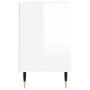 Mueble de TV madera de ingeniería blanco brillo 69,5x30x50 cm de , Muebles TV - Ref: Foro24-826958, Precio: 46,98 €, Descuent...