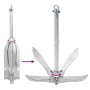 Ancla plegable hierro fundido galvanizado caliente plata 12 kg de , Anclas - Ref: Foro24-94274, Precio: 126,31 €, Descuento: %
