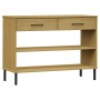 Armario consola patas de metal madera maciza pino marrón OSLO de , Mesas auxiliares - Ref: Foro24-351003, Precio: 74,49 €, De...