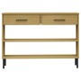 Armario consola patas de metal madera maciza pino marrón OSLO de , Mesas auxiliares - Ref: Foro24-351003, Precio: 74,49 €, De...