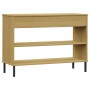 Armario consola patas de metal madera maciza pino marrón OSLO de , Mesas auxiliares - Ref: Foro24-351003, Precio: 74,49 €, De...