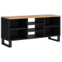 Mueble de TV madera acacia y madera contrachapada 100x33x46 cm de , Muebles TV - Ref: Foro24-351967, Precio: 80,89 €, Descuen...