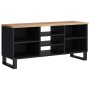 Mueble de TV madera acacia y madera contrachapada 100x33x46 cm de , Muebles TV - Ref: Foro24-351967, Precio: 80,89 €, Descuen...
