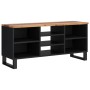 Mueble de TV madera acacia y madera contrachapada 100x33x46 cm de , Muebles TV - Ref: Foro24-351967, Precio: 80,89 €, Descuen...