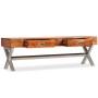 Mueble de TV con cajones madera maciza de acacia 140 cm de , Muebles TV - Ref: Foro24-245373, Precio: 200,40 €, Descuento: %
