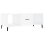Mesa de centro madera contrachapada blanco brillo 102x50x40 cm de , Mesas de centro - Ref: Foro24-829318, Precio: 51,95 €, De...
