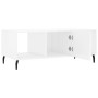 Mesa de centro madera contrachapada blanco brillo 102x50x40 cm de , Mesas de centro - Ref: Foro24-829318, Precio: 51,95 €, De...