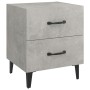 Mesitas de noche 2 unidades gris hormigón 40x35x47,5 cm de , Mesitas de noche - Ref: Foro24-811997, Precio: 85,17 €, Descuent...