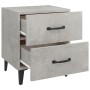 Mesitas de noche 2 unidades gris hormigón 40x35x47,5 cm de , Mesitas de noche - Ref: Foro24-811997, Precio: 85,17 €, Descuent...