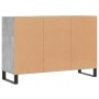 Aparador de madera contrachapada gris hormigón 103,5x35x70 cm de , Aparadores - Ref: Foro24-827120, Precio: 60,94 €, Descuent...