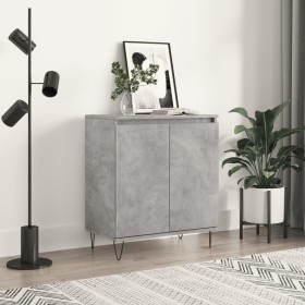Aparador de madera contrachapada gris hormigón 60x35x70 cm de , Aparadores - Ref: Foro24-827160, Precio: 69,07 €, Descuento: %