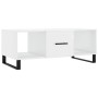 Mesa de centro madera contrachapada blanco brillo 102x50x40 cm de , Mesas de centro - Ref: Foro24-829326, Precio: 59,33 €, De...