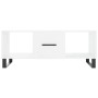 Mesa de centro madera contrachapada blanco brillo 102x50x40 cm de , Mesas de centro - Ref: Foro24-829326, Precio: 59,33 €, De...