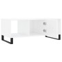 Mesa de centro madera contrachapada blanco brillo 102x50x40 cm de , Mesas de centro - Ref: Foro24-829326, Precio: 59,33 €, De...
