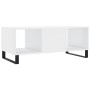 Mesa de centro madera contrachapada blanco brillo 102x50x40 cm de , Mesas de centro - Ref: Foro24-829326, Precio: 59,33 €, De...