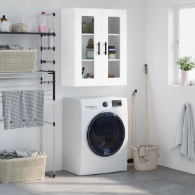 Armario de pared blanco brillante 69,5x34x90 cm de , Aparadores - Ref: Foro24-828502, Precio: 105,48 €, Descuento: %