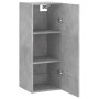 Armario de pared gris hormigón 34,5x34x90 cm de , Aparadores - Ref: Foro24-828872, Precio: 62,41 €, Descuento: %