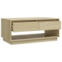 Mesa de centro madera contrachapada roble Sonoma 102,5x55x44 cm de , Mesas de centro - Ref: Foro24-809506, Precio: 98,95 €, D...
