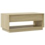 Mesa de centro madera contrachapada roble Sonoma 102,5x55x44 cm de , Mesas de centro - Ref: Foro24-809506, Precio: 98,95 €, D...