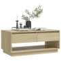 Mesa de centro madera contrachapada roble Sonoma 102,5x55x44 cm de , Mesas de centro - Ref: Foro24-809506, Precio: 98,95 €, D...