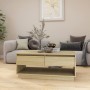 Mesa de centro madera contrachapada roble Sonoma 102,5x55x44 cm de , Mesas de centro - Ref: Foro24-809506, Precio: 98,95 €, D...