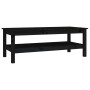 Mesa de centro de madera maciza de pino negro 110x50x40 cm de , Mesas de centro - Ref: Foro24-814278, Precio: 130,72 €, Descu...