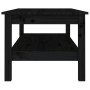 Mesa de centro de madera maciza de pino negro 110x50x40 cm de , Mesas de centro - Ref: Foro24-814278, Precio: 130,72 €, Descu...