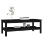 Mesa de centro de madera maciza de pino negro 110x50x40 cm de , Mesas de centro - Ref: Foro24-814278, Precio: 130,72 €, Descu...