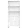 Estantería industrial acero blanco 80x32x180 cm de , Librerías y estanterías - Ref: Foro24-339632, Precio: 155,22 €, Descuent...